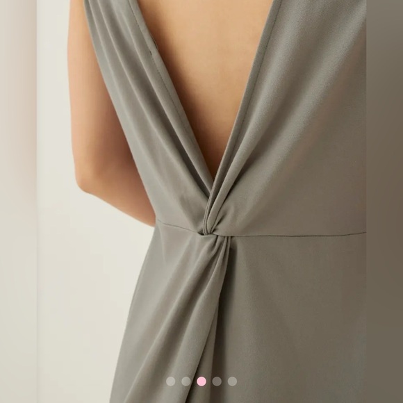 LOVE BONITO Jarlo Low Back Twist Maxi Dress size Medium soft & hands just right - Picture 4 of 14